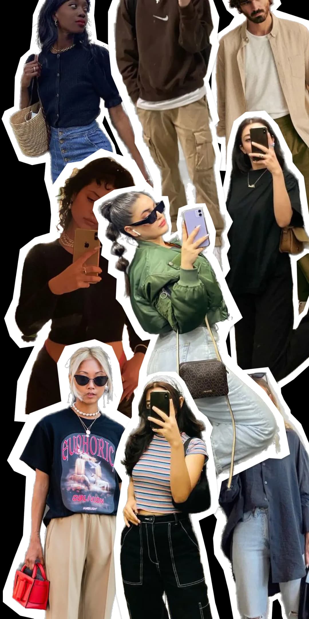 Random Outfit Fashion Collage